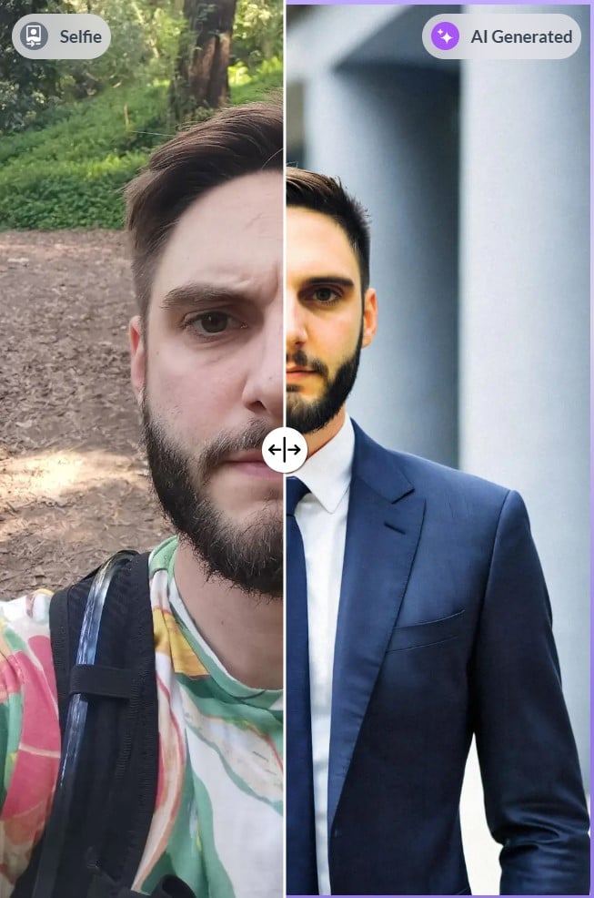 difference-selfie-ai-headshot-machine