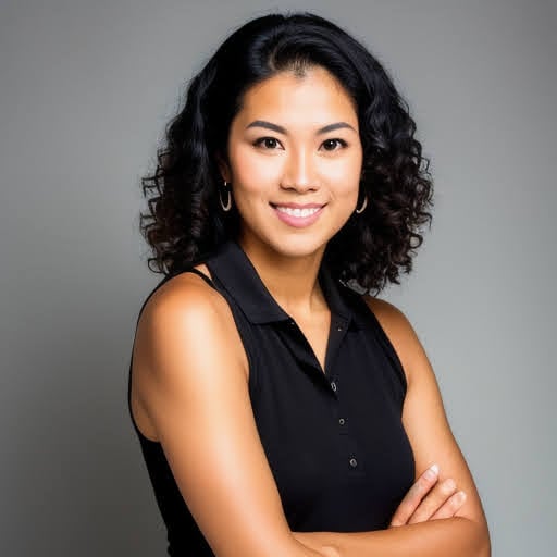 business headshot of a woman with blue shirt